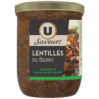 Image de U SAVEURS
Lentilles de berry cuisinées à la graisse canard