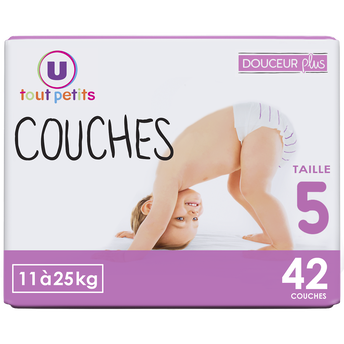 Image de U TOUT PETITS
Couches douceur plus T5 11/25kg