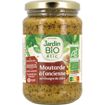 Image de Moutarde à l'ancienne au vinaigre de cidre bio JARDIN BIO