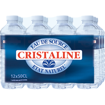 Cristaline eau plate 50cl x 12