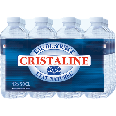 Cristaline eau plate 50cl x 12