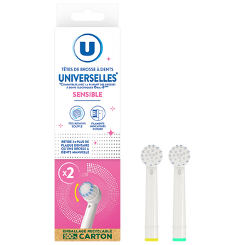 Image de U
Tête brosse à dent universelle dents sensibles