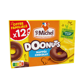 Image de Doonuts nappés chocolat SAINT MICHEL, 360g format