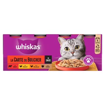 Image de Boîtes chat La Carte du Boucher en sauce WHISKAS