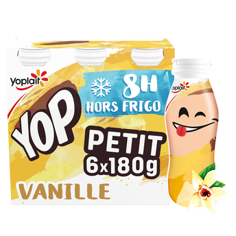 Image de Yaourt à boire aromatisé à la vanille P'TIT YOP