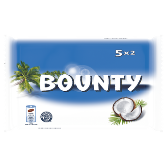 Image de Barres chocolat noix de coco BOUNTY - 2x5