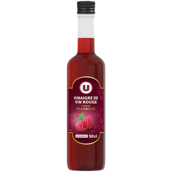 Image de U
Vinaigre de vin rouge framboise 6°, bouteille