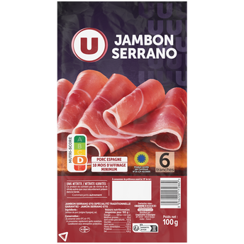 Image de U
Jambon Serrano - x6 tranches