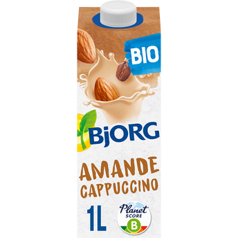 Image de Boisson végétale Bio Lait d'amande Cappuccino BJORG - Brique