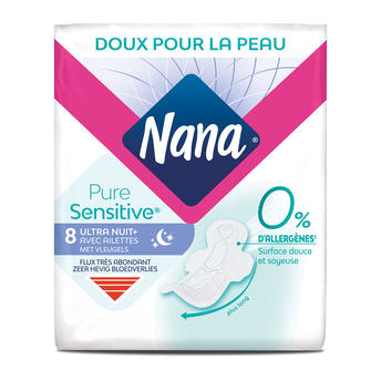 Image de Serviettes hygiéniques ultra PureSensitive Night NANA