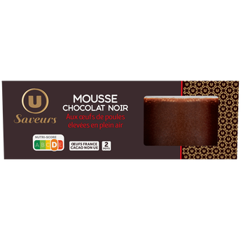 Image de U SAVEURS
Mousse aux oeufs au chocolat noir