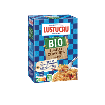 Lustucru Fusilli Complets Bio Lustucru, 400g