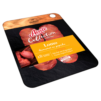Image de Lomo viande séché assaisonné au paprika AOSTE 18 tranches
