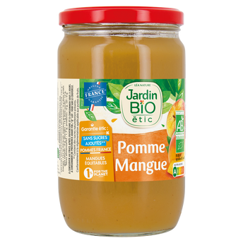 Image de Dessert fruitier bio pomme/mangues bio JARDIN BIO