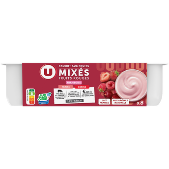 Image de U
Yaourt aux fruits rouges mixés