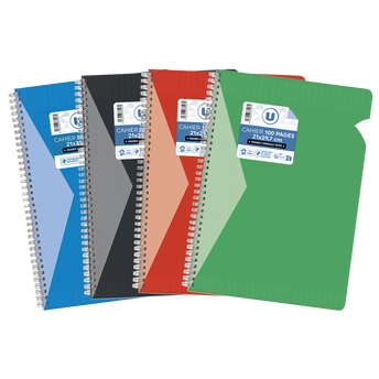 Image de U
Cahier spirale 21x29,7cm grands carreaux seyes 90g 100p