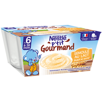 Image de Desserts lactés P'TIT GOURMAND Semoule lait