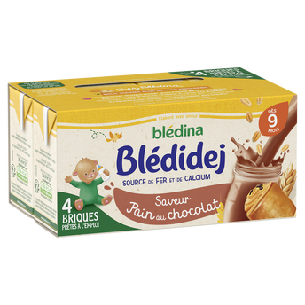 Image de Lait et céréales bébé saveur pain au chocolat dès 9 mois BLEDIDEJ BLEDINA