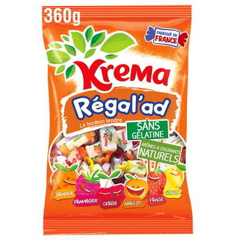 Image de Bonbons Regal'Ad Assortiment fruits KREMA - Sachet de