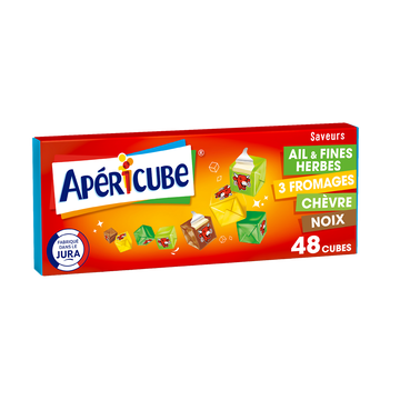 Apéricube Spécialité Fromagère Fondue Tonic Apericube, X48 Soit 250g