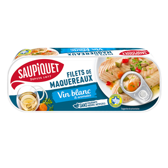 Image de Filets de maquereaux au vin blanc & aromates  SAUPIQUET