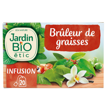 Image de Infusion Bio Brûleur de graisse JARDIN BIO ETIC - 20 sachets
