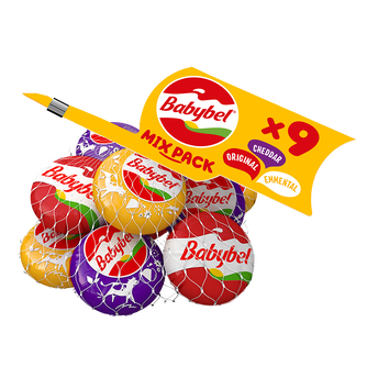 Image de Fromage Mixed Emmental Cheddar et Original MINI BABYBEL - 9 portions