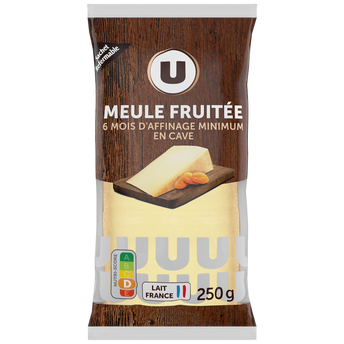 Image de U
Fromage au lait pasteurisé Meule fruitée 32% de MG, portion de