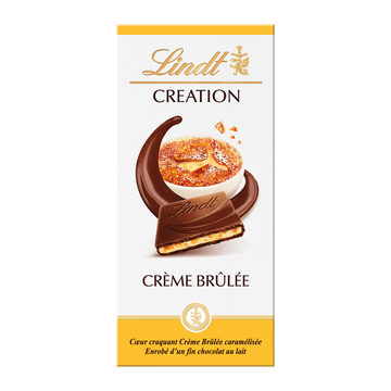 Lindt Chocolat Au Lait Fourrée Crème Brûlée Lindt, 150g