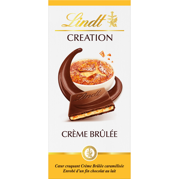 Lindt Chocolat Au Lait Fourrée Crème Brûlée Lindt, 150g