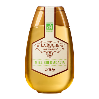 Image de Miel d'acacia biologique LA RUCHE AUX DELICES, squeezer
