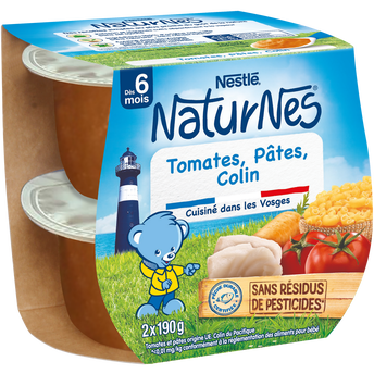 Image de Plats complets Tomate pâtes colin