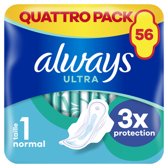 Image de Serviettes hygiéniques normal taille 1 ultra jour avec ailettes