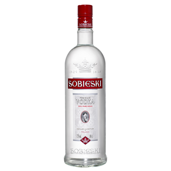 Image de Vodka SOBIESKI, 37.5°, bouteille de