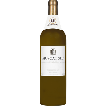Image de U SAVEURS
Vin blanc sec IGP pays d'OC Muscat