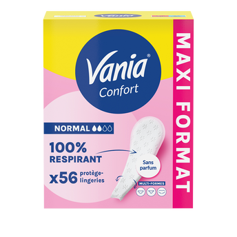 Image de Protège-slips confort multiformes sans parfum VANIA