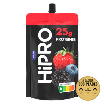 Image de Yaourt à boire fruits rouges protéiné 0%mg HIPRO