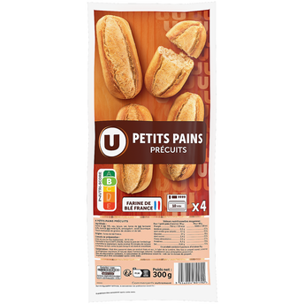 Image de U
Mini pains précuits  4 pièces
