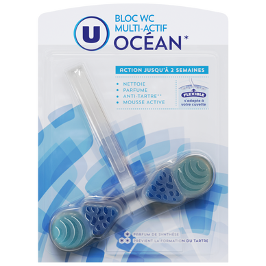 Bloc WC multi actif ocean 48g - Super U, Hyper U, U Express - www