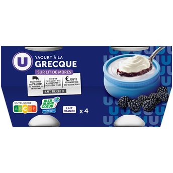 Image de U
Yaourt à la grecque sur lit de mûres