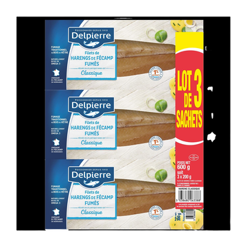 Delpierre Filets De Harengs Doux Delpierre 3x200g Soit 600g