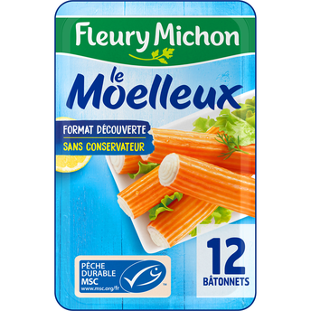 Image de Bâtonnets surimi moelleux MSC FLEURY MICHON, x12 190g format
