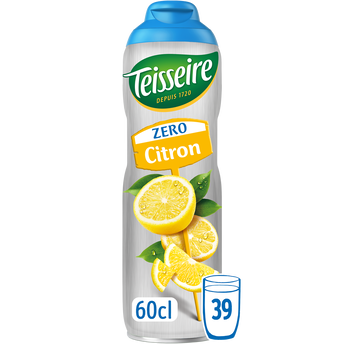 Image de Boisson concentrée à diluer Citron Zéro sucres TEISSEIRE, bidon