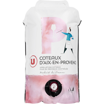 Image de U
Vin rosé Coteaux d'Aix en Provence AOP, - Bouteille