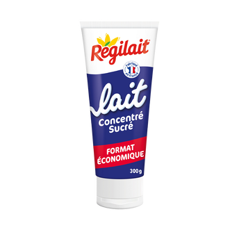 Image de Lait entier concentré sucré REGILAIT, tube de