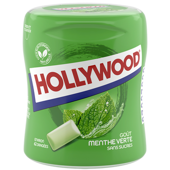 Image de Chewing-gums Fresh greenfresh s/sucres HOLLYWOOD, boîte 60 dragées