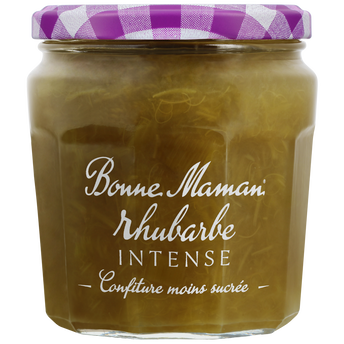 Image de Confiture rhubarbe intense BONNE MAMAN, pot de