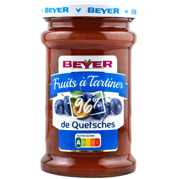 Beyer Fruits À Tartiner 96% De Quetsches Beyer Pot 245g