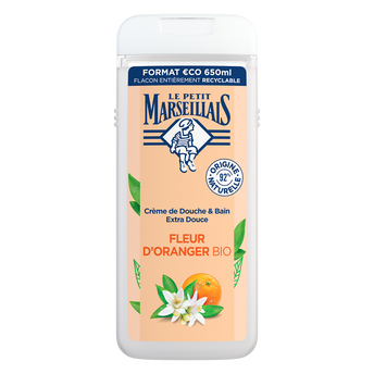 Image de Gel Douche extra doux lait fleur d'oranger LE PETIT MARSEILLAIS