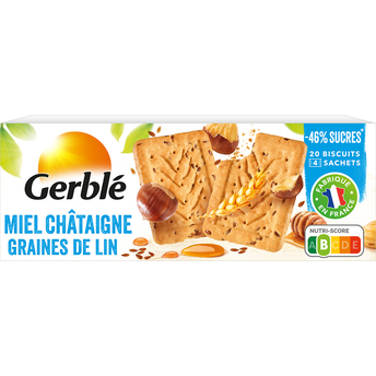 Image de Biscuits miel châtaigne GERBLE - 5x4
